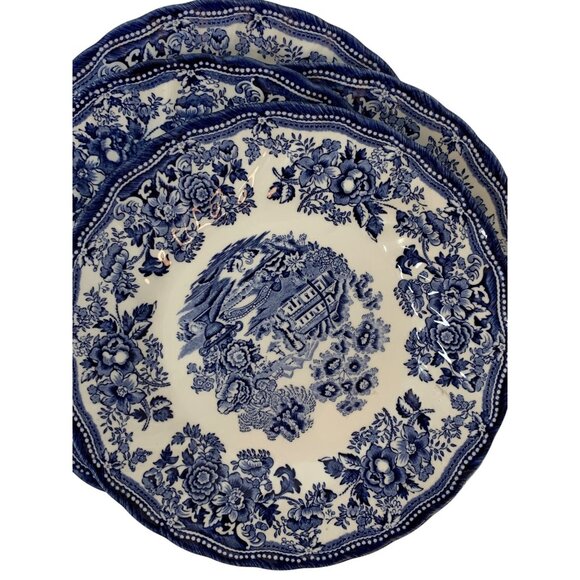 Royal Wessex Churchill Chelsea 8" Ceramic Plates Set Of 4 England P10127 - Picture 5 of 8